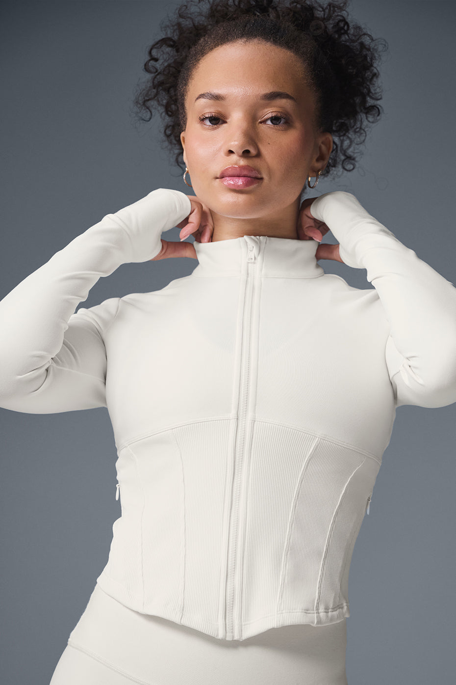 Veste corset entièrement zippée à aérographe