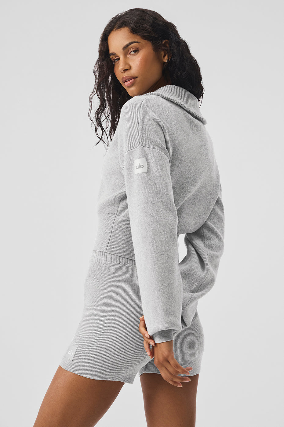 Veste courte en tricot Scholar à fermeture éclair intégrale "DE RETOUR EN STOCK "