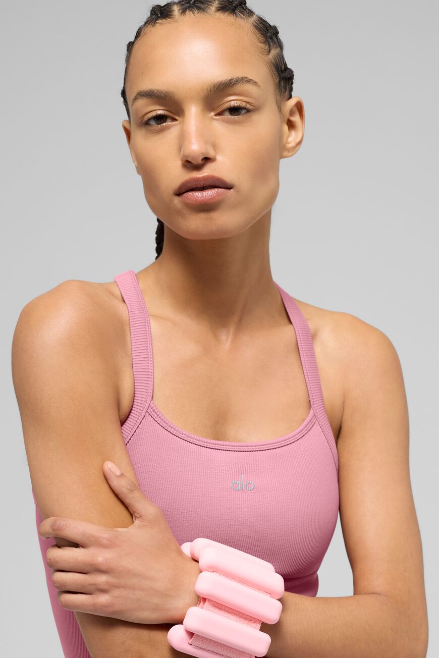 Débardeur soutien-gorge-  côtelé sans coutures